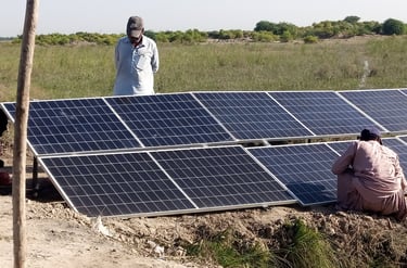 Installation of Solar Plates