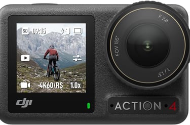 DJI Osmo Action 4, Resolución: Video 4K a 120 fps. Resistente al agua
