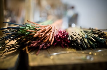 La paille pour la marqueterie