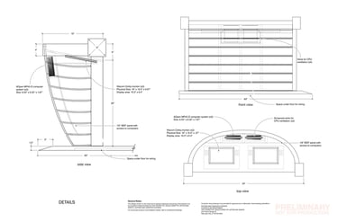 Children's Friend "Noah's Art" Exhibit—"Art Station" Elevation Drawing