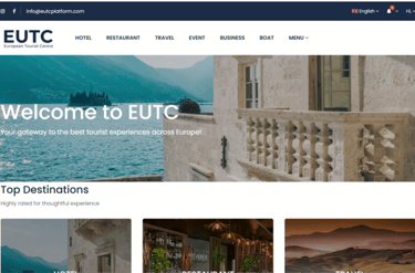 EUTC platforma za povezivanje biznisa i putnika kroz digitalni sistem za promociju, rezervacije i direktnu komunikaciju.