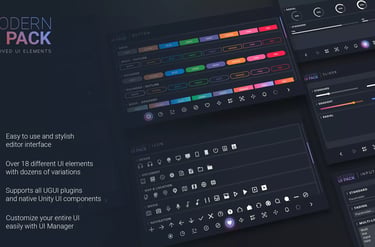 unity asset store modern ui pack best unity ui assets for games