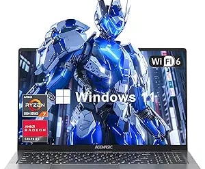 ACEMAGIC Laptop Computer AMD Ryzen 7 5700U Gaming Laptop 16GB DDR4 512GB M.2 2280 NVMe SSD Windows Laptop Office Laptops Home