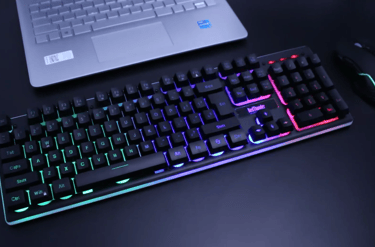 RedThunder K10 Wireless Gaming Keyboard and Mouse Combo, LED Backlit Rechargeable 3800mAh Battery, Mechanical Feel Anti-ghost