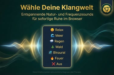 Geführte Atemübung mit Musik und Naturgeräusche