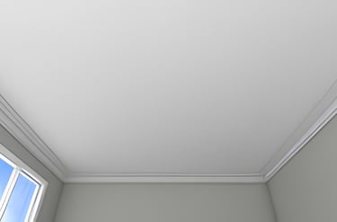 Teto de gesso liso