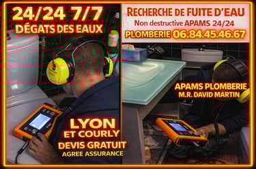 entreprise detection fuite d eau agree assurance LYON