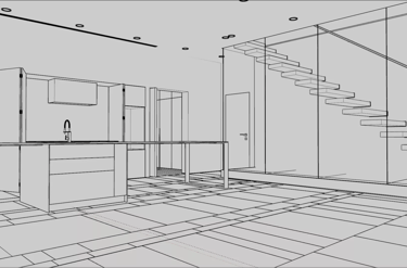Interior 3D renderings for home design in San Fernando Valley