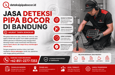 Jasa Deteksi Pipa Bocor di Bandung