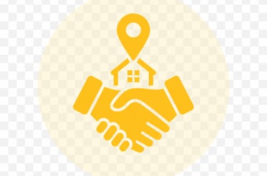 two people shaking hands with a house in the backgroung meaning friendly local skip bin hire service in the yarra ranges
