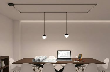 Instalación eléctrica de iluminación moderna en techo Vitoria-Gasteiz