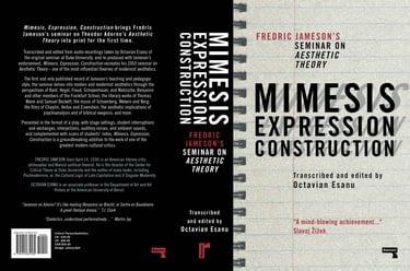 Cover of the book "Mimesis Expression Construction" — Jameson's seminar on Adorno edited by Esanu
