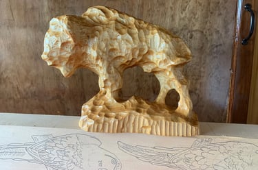 Carved by Tom Anstett