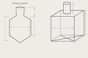 liner formado con boquilla superior con opción de sellado y fondo plano