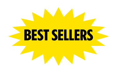 Best Seller in Black on Yellow star