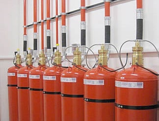 Cilindros de combate a incêndio