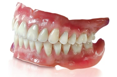 a image showing complete denture