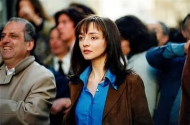 image from the film showing Maria de Medeiros, actress and director