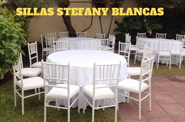 Alquiler de mesas con mantel