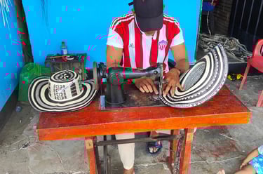 Fabrication sombrero Vueltiao Tuchin