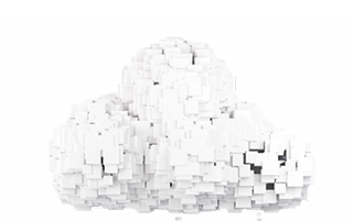 a cloud with a white cloud in the middle