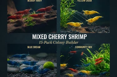 Mixed 15-pack colony including Bloody Mary, Blue Dream, and Yellow Dusk.