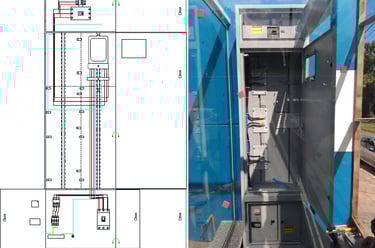 Projeto de entrada subterranea ligação indireta