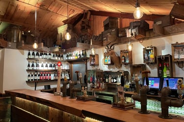 Bar at Owen House Wedding Barn in Knutsford, Cheshire | Han & Stu Wedding Live Music Duo