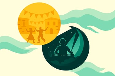 Grafica Mallorca Unlocked per guida eventi weekend a Maiorca