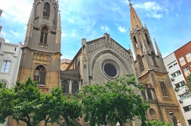 Impressive Basilica of Saint Vincent Ferrer, a Neo-Gothic architectural gem and important religious