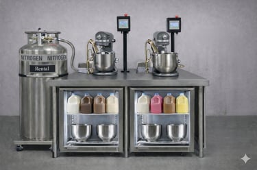 Nitrogen ice cream machine
