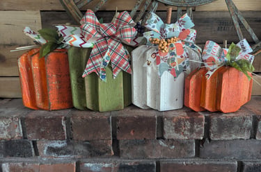 Wooden Pumpkins