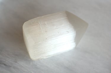 Selenite tower half polished