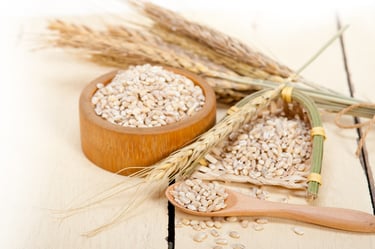 scoop of malt extract powder