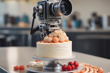 A close up of a movie clapper