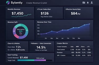 Sylently Sample dashboard