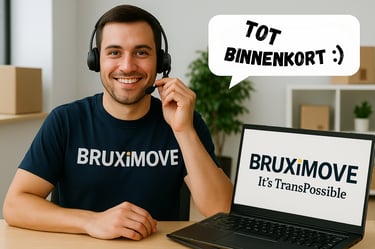 Telefoonnummer en e-mailadres van verhuisfirma BruxiMove