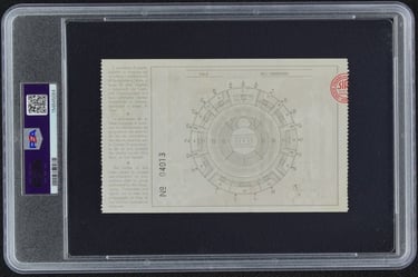 Olympic Basketball Ticket September 8th, 1960 Team USA 112 to Italy 81 (back)