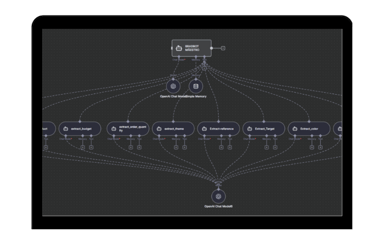 Schéma du système multi-agents BradBot : coordination catalogue, mémoire, logique métier.