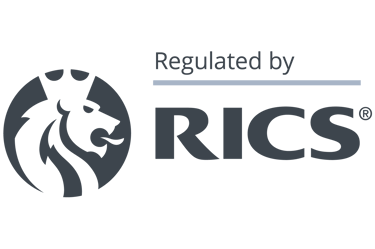 Regulated by RICS badge clarifying the business meets a high standard of ethics and quality