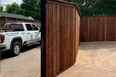 new fence gate installation custom patio fence in dallas