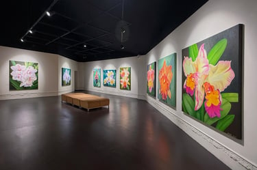 Architectural botanical paintings by Christine Knize at CSN