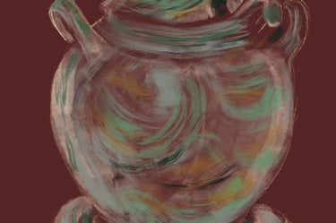 Digital drawing - Alan Caiger Smith soup tureen