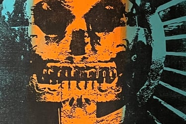Screen print - Day of the Dead selfie