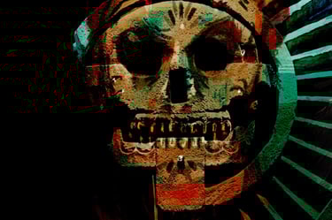 Digital design for Day fo the Dead selfie