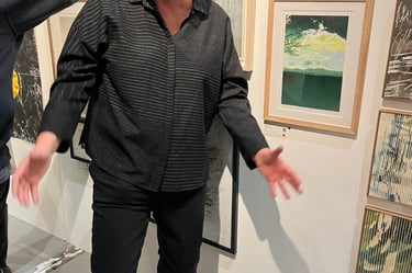 Karen at the Woolwich Contemporary Print Fair