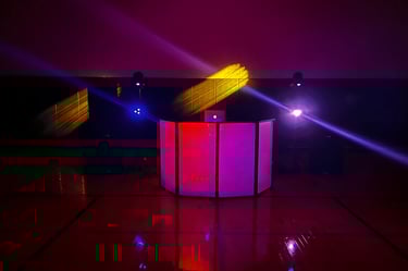 school prom dj setup