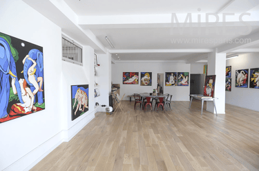 Intérieur de la Galerie en étage de Rachel Hardouin. Paris 10