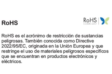 Certificación RoHS