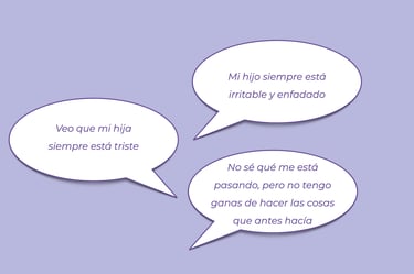 Veo que mi hija siempre está triste